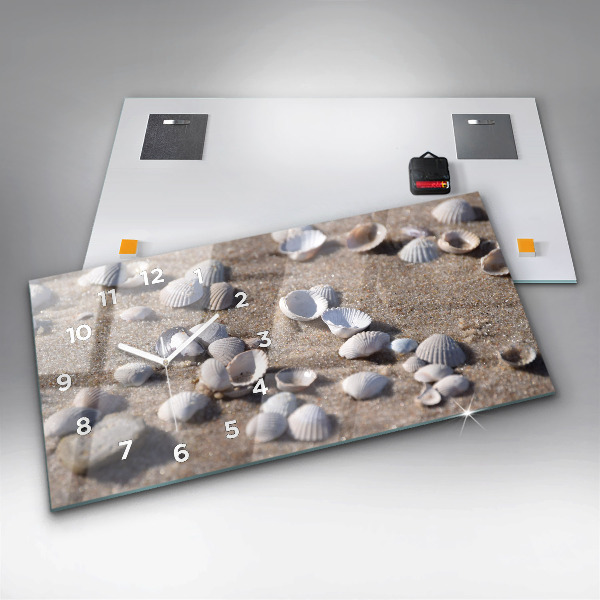 Orologio rettangolare Conchiglie sulla spiaggia