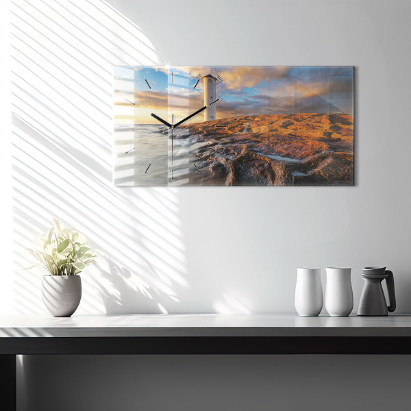 Orologio rettangolare Il Faro e il Mar Baltico