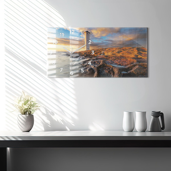 Orologio rettangolare Il Faro e il Mar Baltico