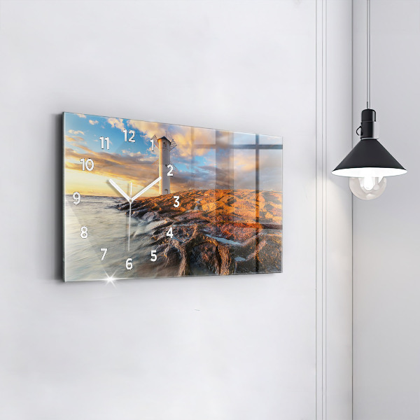 Orologio rettangolare Il Faro e il Mar Baltico