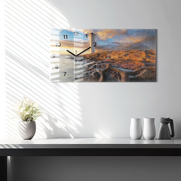 Orologio rettangolare Il Faro e il Mar Baltico