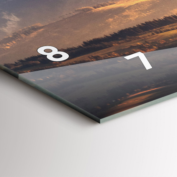 Orologi orizzontali Monti Tatra nel panorama montano invernale