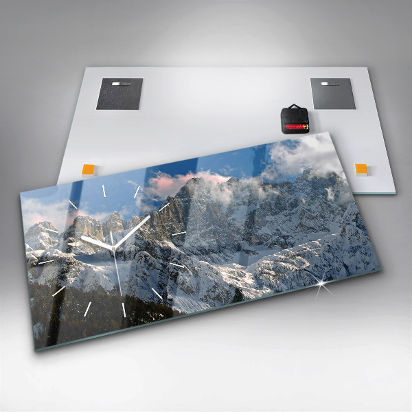 Orologi orizzontali Montagne sotto il cielo azzurro