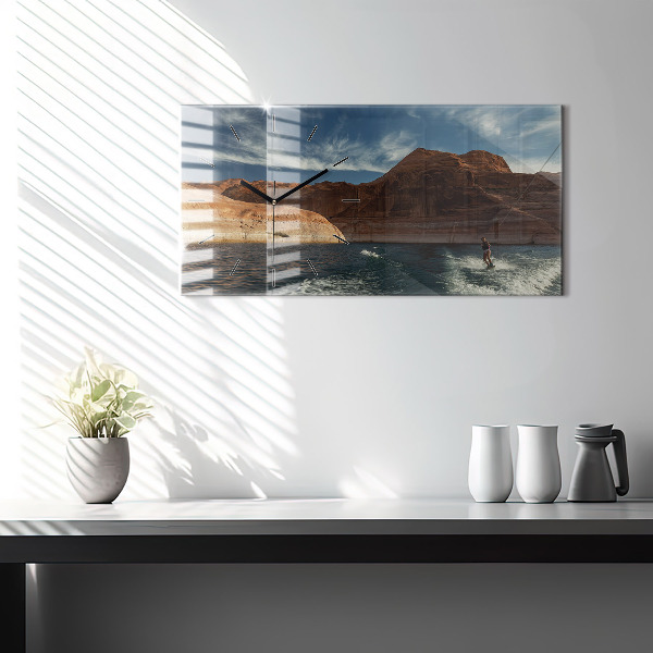 Orologi orizzontali Persona sugli sci d'acqua