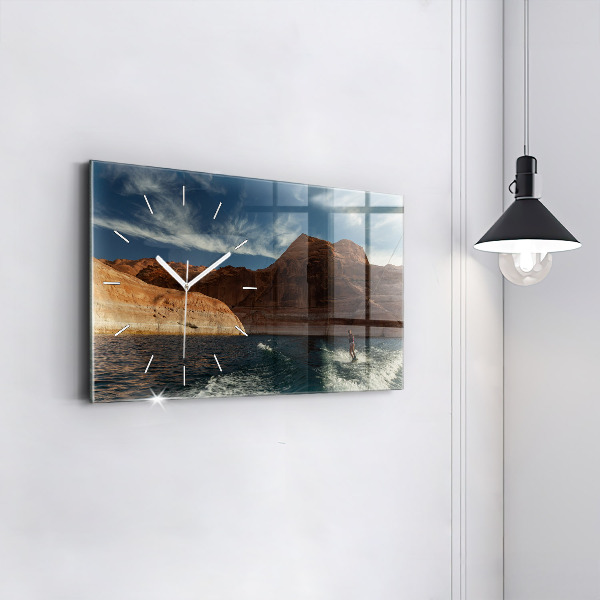 Orologi orizzontali Persona sugli sci d'acqua