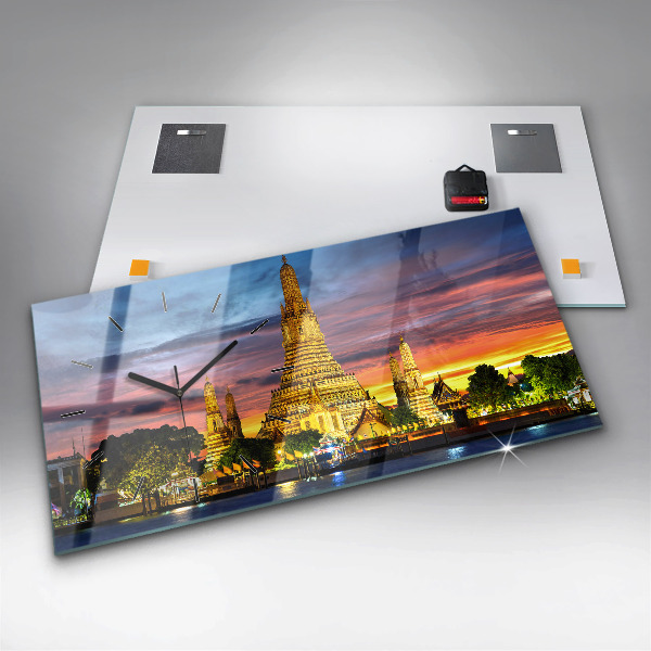 Orologio rettangolare Tempio a Bangkok