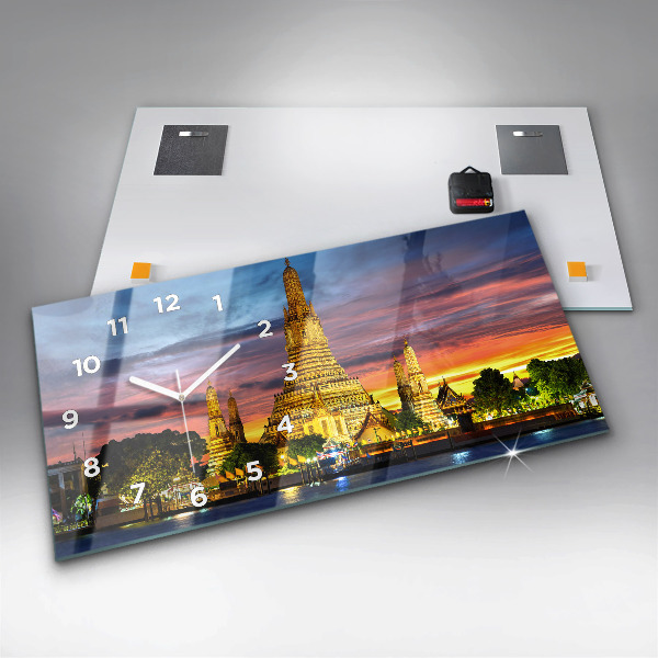 Orologio rettangolare Tempio a Bangkok