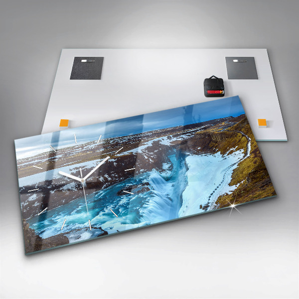 Orologio rettangolare Cascata Gullfoss in Islanda