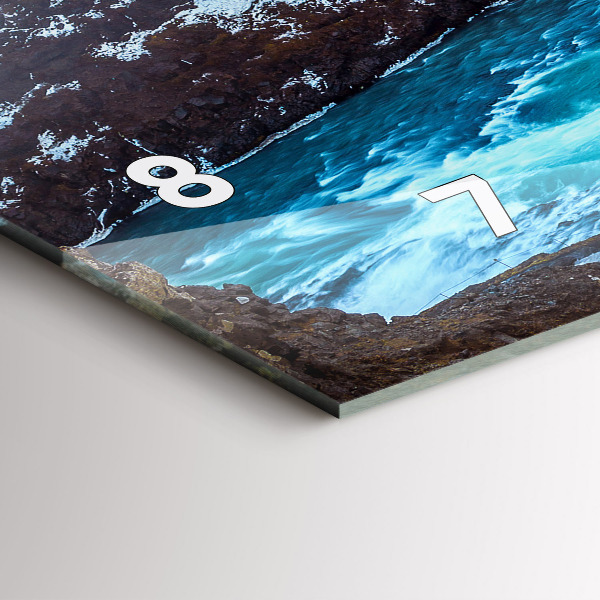 Orologio rettangolare Cascata Gullfoss in Islanda