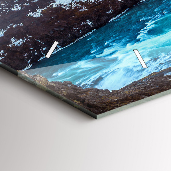 Orologio rettangolare Cascata Gullfoss in Islanda