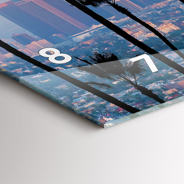 Orologio rettangolare Tramonto a Los Angeles