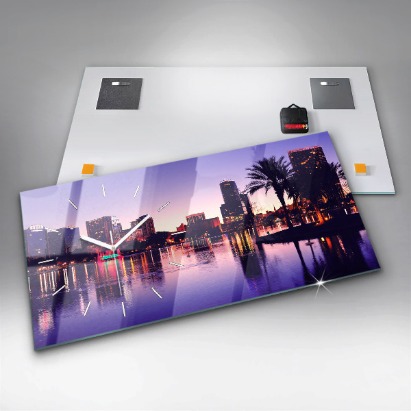 Orologio rettangolare Skyline della città di Orlando