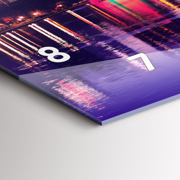 Orologio rettangolare Skyline della città di Orlando