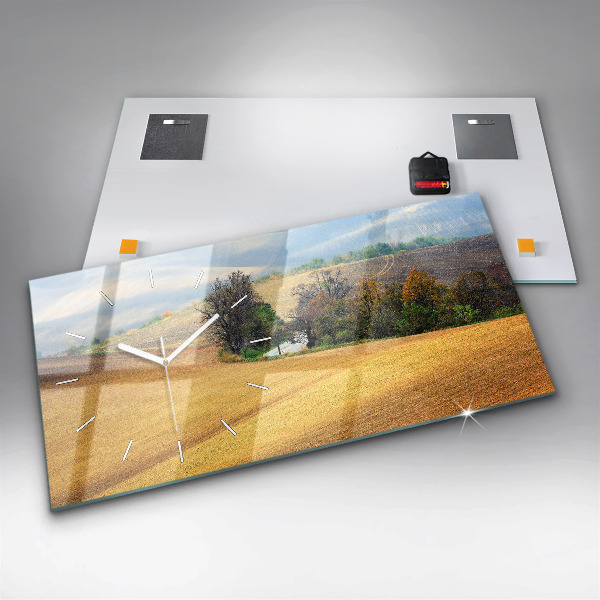 Orologio rettangolare Paesaggio rurale della Moravia