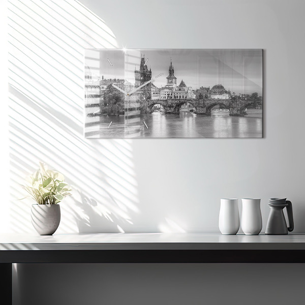 Orologio rettangolare Vista del Ponte Carlo a Praga