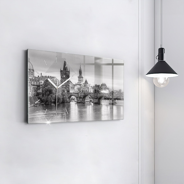 Orologio rettangolare Vista del Ponte Carlo a Praga