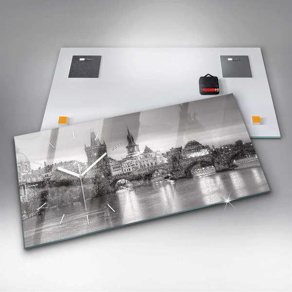 Orologio rettangolare Vista del Ponte Carlo a Praga