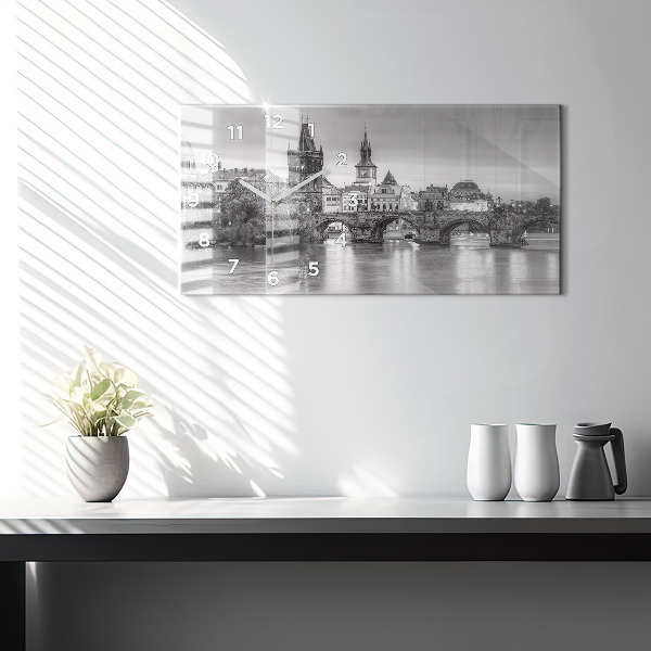 Orologio rettangolare Vista del Ponte Carlo a Praga