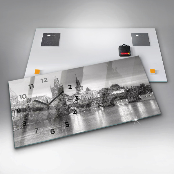 Orologio rettangolare Vista del Ponte Carlo a Praga