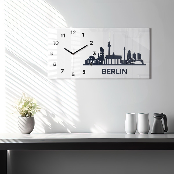 Orologio rettangolare Illustrazione della città di Berlino