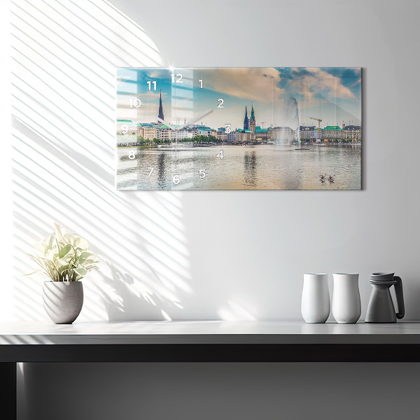 Orologio rettangolare Binnenalster ad Amburgo