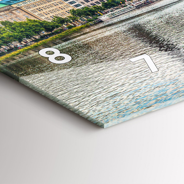 Orologio rettangolare Binnenalster ad Amburgo