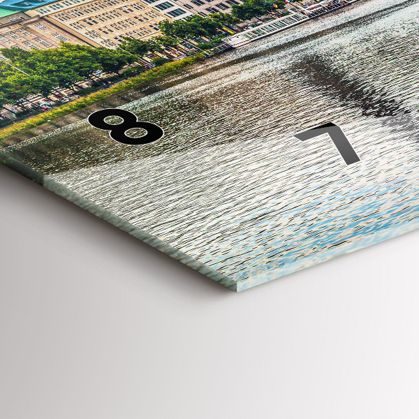 Orologio rettangolare Binnenalster ad Amburgo