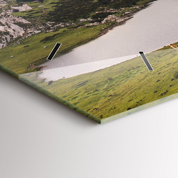 Orologio rettangolare Lago e Pirenei