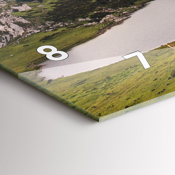 Orologio rettangolare Lago e Pirenei