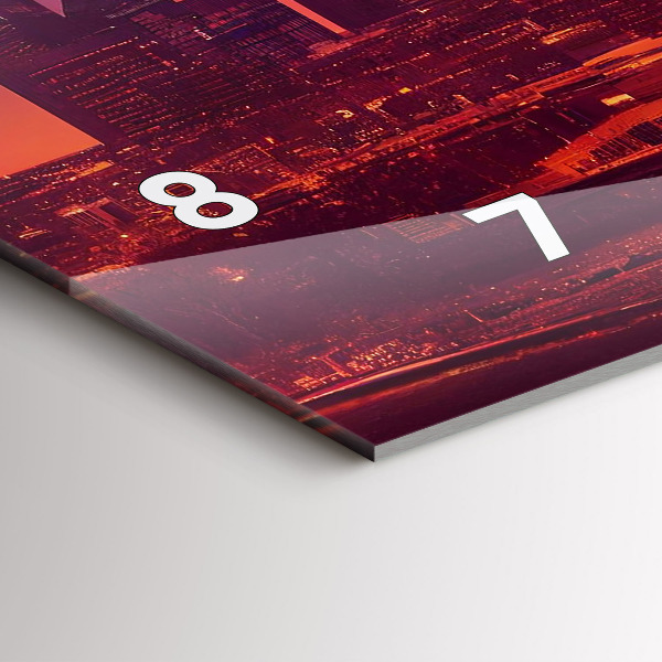 Orologi orizzontali La città di Filadelfia di notte