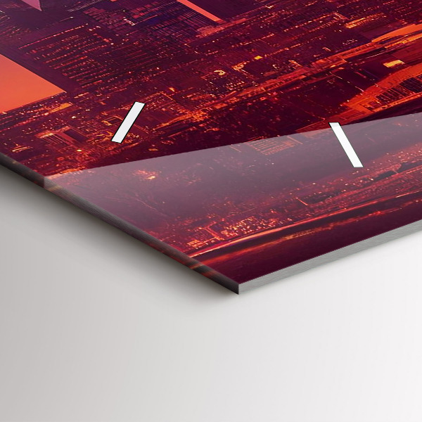 Orologi orizzontali La città di Filadelfia di notte