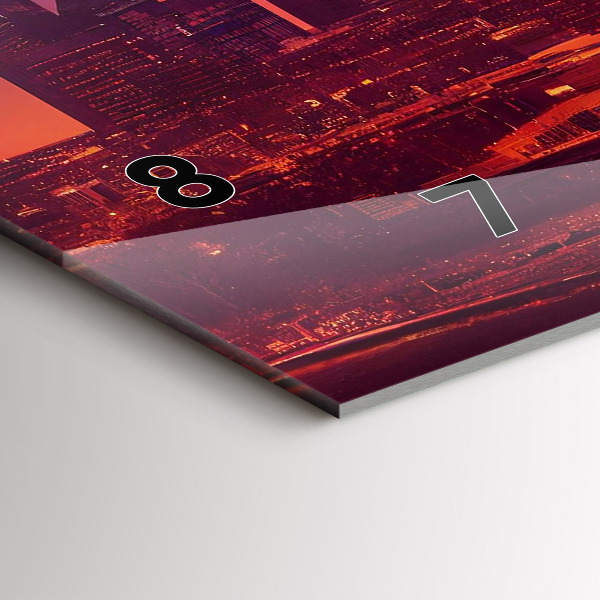 Orologi orizzontali La città di Filadelfia di notte