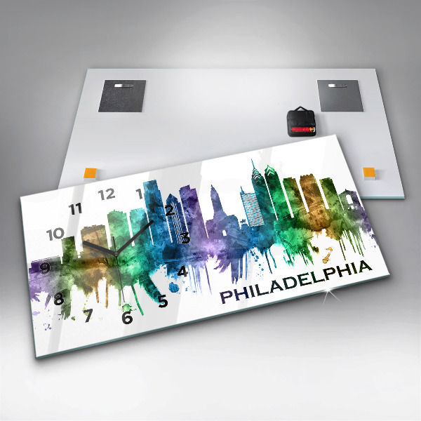 Orologi orizzontali Filadelfia colorata