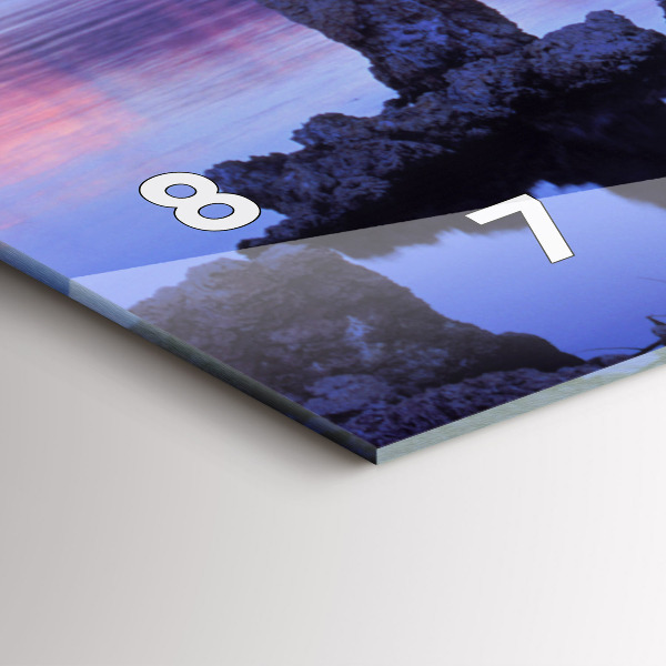 Orologio rettangolare Lago California