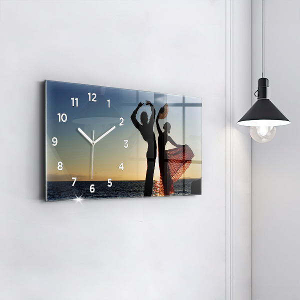 Orologio rettangolare Danza spagnola in mare