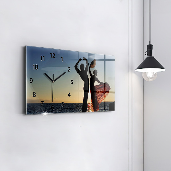 Orologio rettangolare Danza spagnola in mare