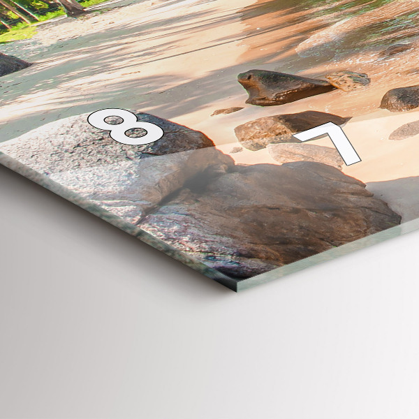 Orologio rettangolare Bellissima spiaggia in Thailandia