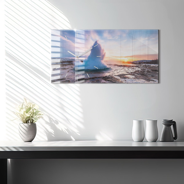 Orologio rettangolare Geyser sull'isola d'Islanda