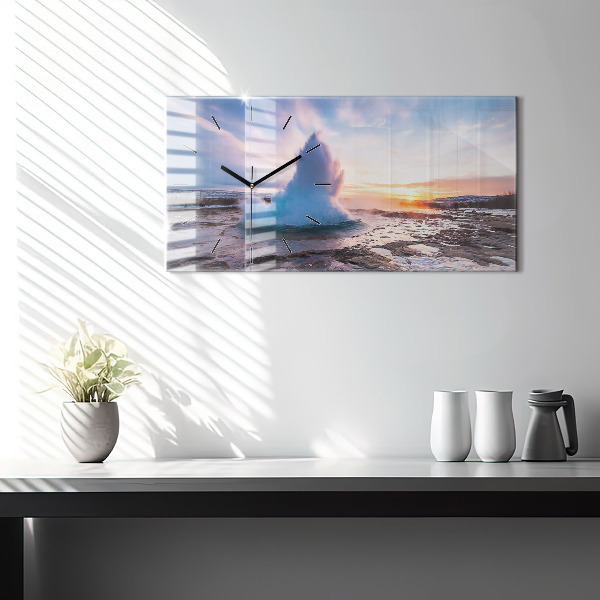 Orologio rettangolare Geyser sull'isola d'Islanda