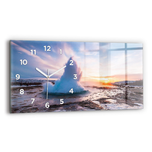Orologio rettangolare Geyser sull'isola d'Islanda