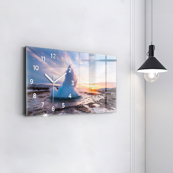 Orologio rettangolare Geyser sull'isola d'Islanda