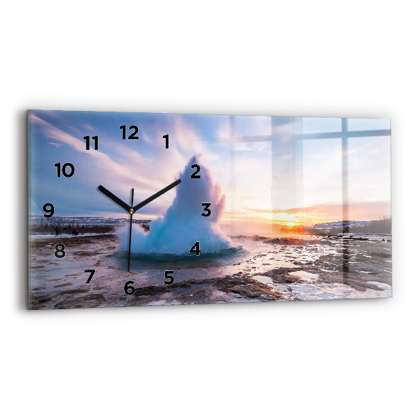 Orologio rettangolare Geyser sull'isola d'Islanda