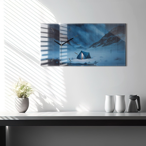 Orologi orizzontali Tenda sulle montagne dell'Islanda