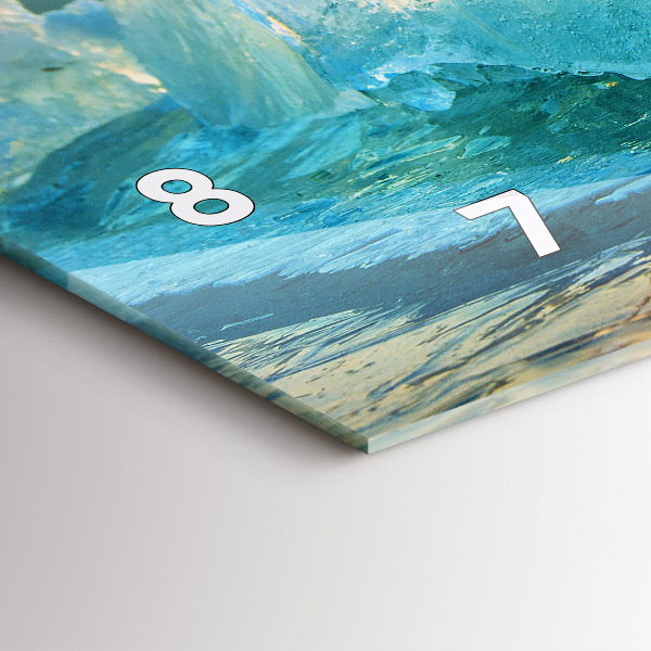 Orologio rettangolare Iceberg e alba