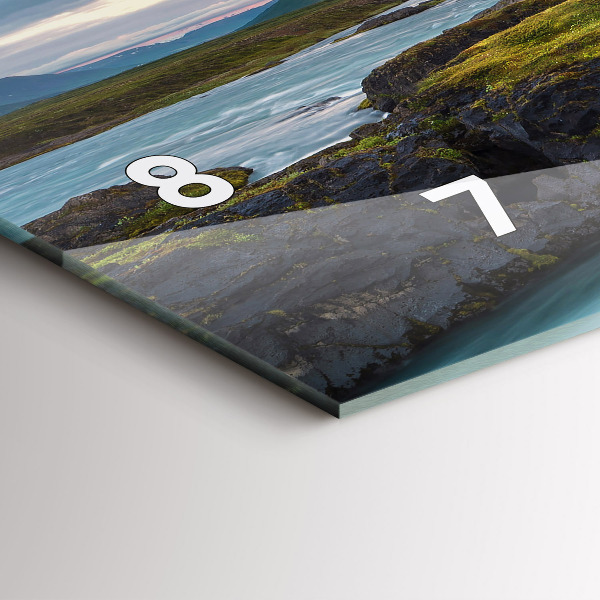 Orologio rettangolare Paesaggio con cascata