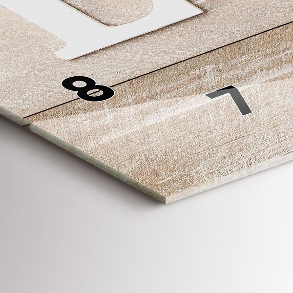 Orologio rettangolare L'iscrizione amore