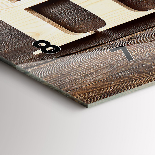 Orologio rettangolare La casa dell'iscrizione