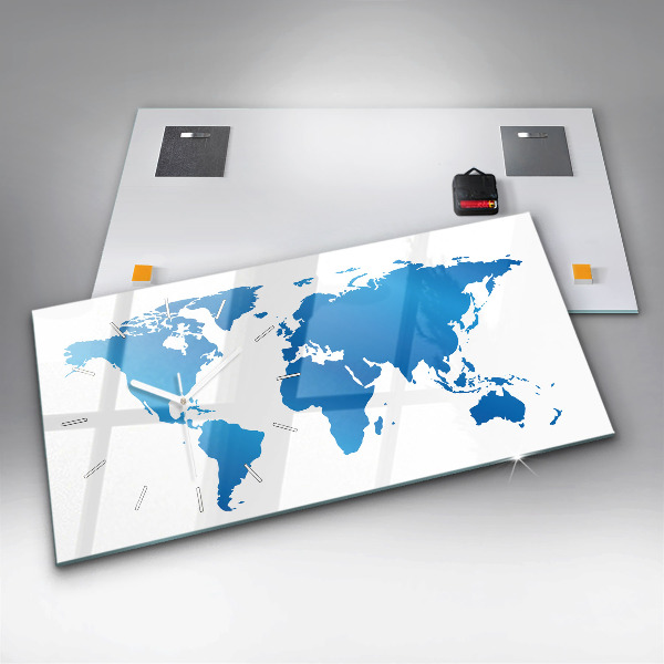 Orologio rettangolare Mappa del mondo