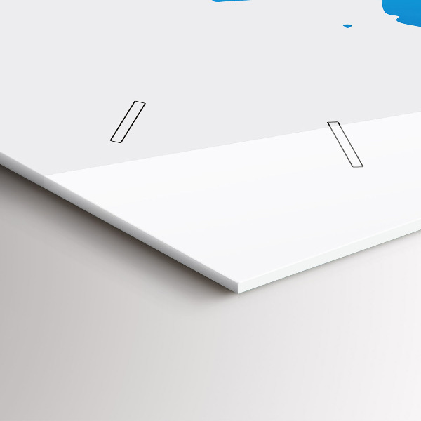 Orologio rettangolare Mappa del mondo