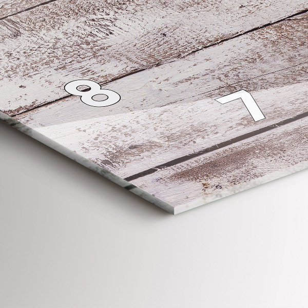 Orologio rettangolare Tavole di legno chiaro